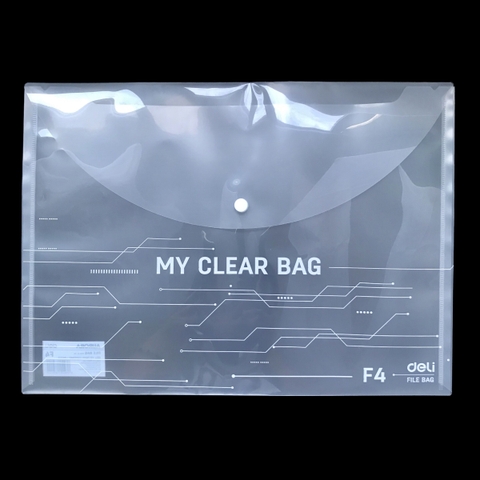 Bìa nút Deli F11312 F4 trắng (12/120)