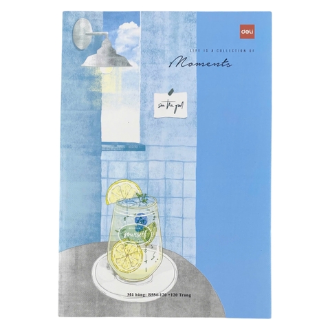 Tập Sinh Viên Deli CNB554-120 120 trang 70gsm 4 ly ngang (10/80)