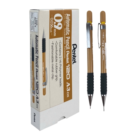 Bút chì bấm Pentel A319-Y 0.9mm, Bút chì ngòi, Viết chì kim (12)