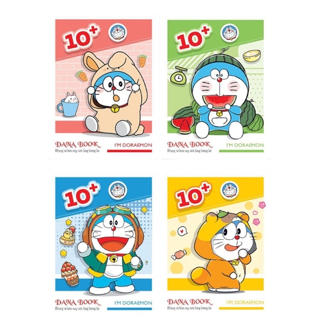 Tập DN 10+ Doremon 96 trang 100gsm 4 ô ly (10/100)