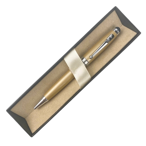 Bút bi cox Enus 1081 1.0mm thân vàng + hộp