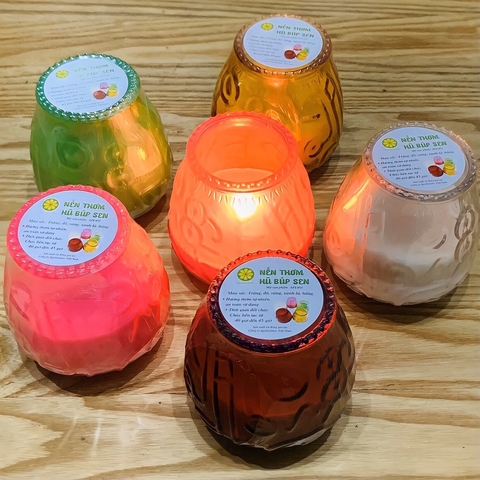 Nến thơm hủ búp sen Apollo imex