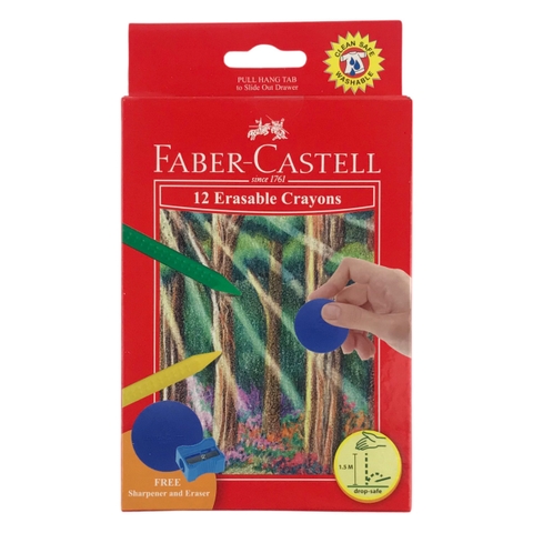 Bút sáp màu xoá được Faber-Castell 122530 12 màu