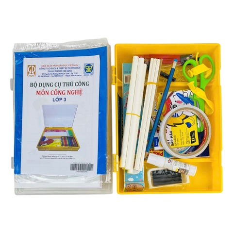 Bộ dụng cụ thủ công môn công nghệ lớp 3