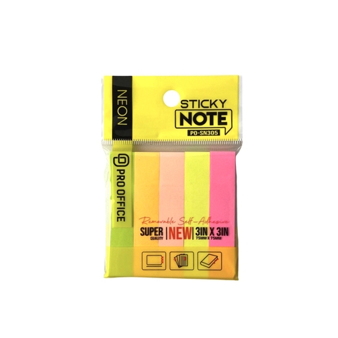 Giấy note Pro Office PO-SN305 3x3 inch 5 màu (12)