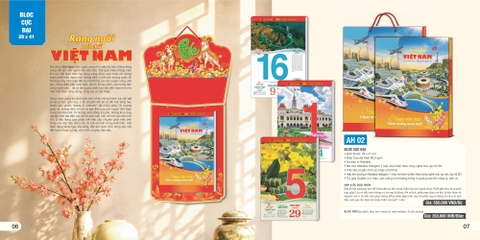 Lịch bloc cực đại AH AH02-AH03 29x41cm 2027