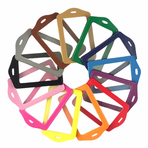 Bao đựng thẻ da 5.5x8.5cm 2 mặt kiếng đứng (50)