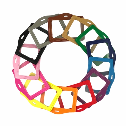 Bao đựng thẻ da 8.5x5.5cm 2 mặt kiếng ngang (50)