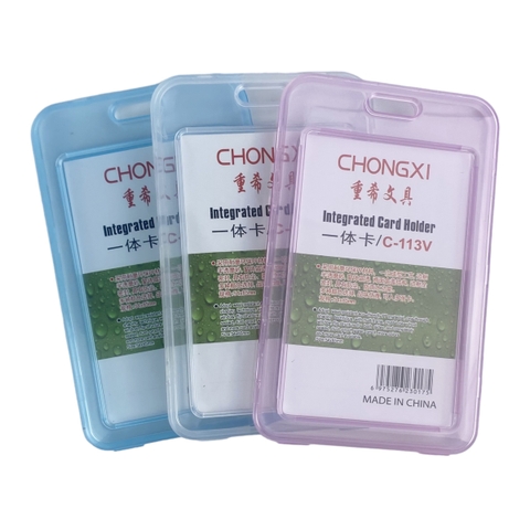 Bao đựng thẻ nhựa trong C-113V 5.4x8.5cm 2 mặt đứng (5)