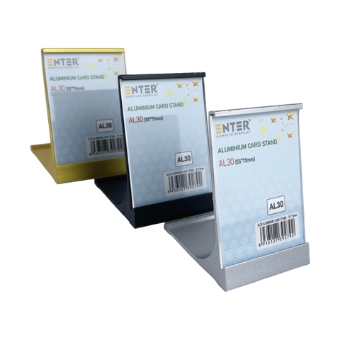 Bảng thông tin để bàn nhôm Enter AL30 55x75mm, Khung thông tin sản phẩm, Khung bảng giá, Kệ trưng bày để bàn (20)