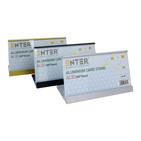 Bảng thông tin để bàn nhôm Enter AL32 150x75mm, Khung thông tin sản phẩm, Khung bảng giá, Kệ trưng bày để bàn (20)