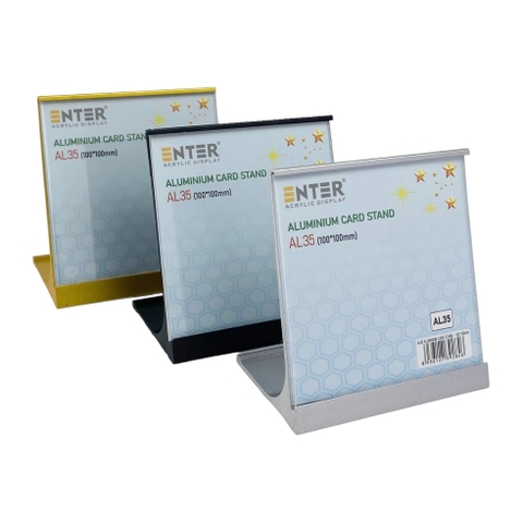 Bảng thông tin để bàn nhôm Enter AL35 100x100mm, Khung thông tin sản phẩm, Khung bảng giá, Kệ trưng bày để bàn (20)