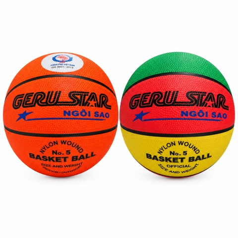 Banh bóng rổ Geru Star No.5, bóng rổ