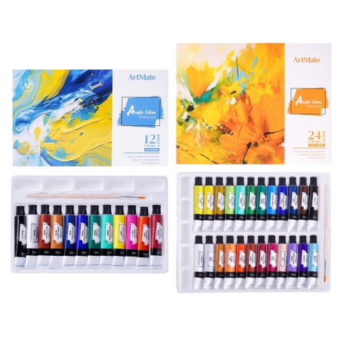 Bộ màu vẽ Acrylic Artmate AM-AC001/ AC002 12ml