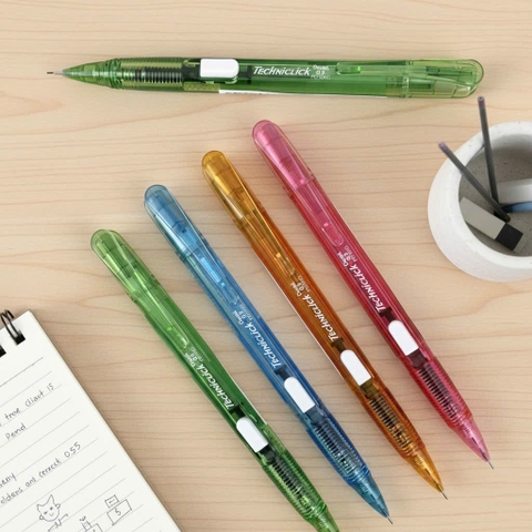 Bút chì bấm Pentel PD105C 0.5mm, Bút chì ngòi, Viết chì kim (12/144)