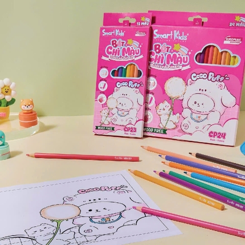 Bút chì màu Smart Kids CP23/ CP24, Hoạ cụ, Văn phòng phẩm