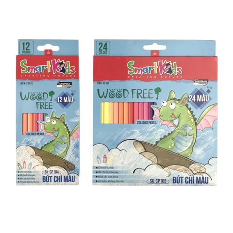 Bút chì màu Smart Kids SK-CP104/ SK-CP105