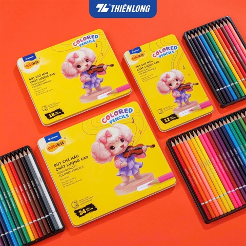 Bút chì màu TL Colokit CPC-C039 / CPC-C040 / CPC-C041, Màu chì