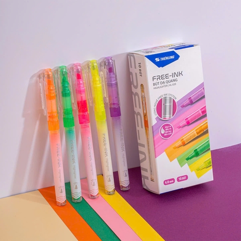 Bút dạ quang TL HL-020, Viết nhớ dòng, Bút highlight (10/720)