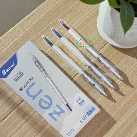 Bút gel Bitex G15 0.5mm, Bút bi nước, Viết mực nước (12)