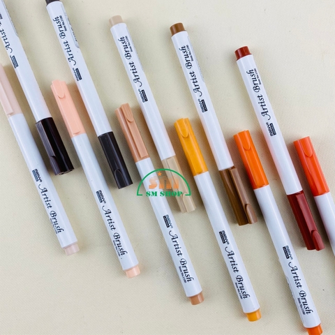 Bút lông Marvy 1100 Tone cam nâu (12)