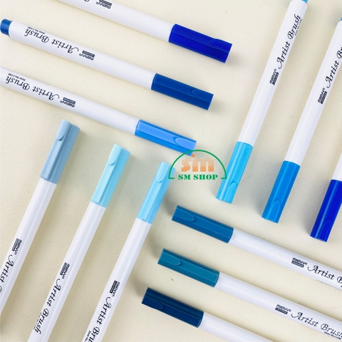 Bút lông Marvy 1100 Tone xanh biển (12)