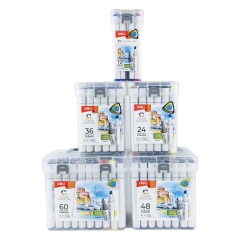 Bút lông màu 2 đầu Deli E70803