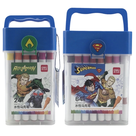 Bút lông màu 2 đầu Deli HM103-24 / HM103-64