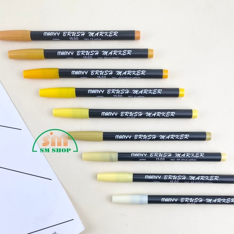Bút lông màu Marvy 1500 Tone vàng