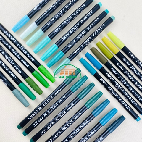 Bút lông màu Marvy 1500 Tone xanh lá