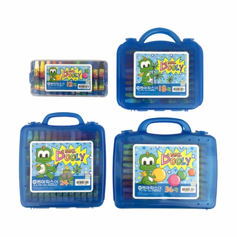 Bút sáp dầu D.A P&T Dooly 12 màu / 18 màu / 24 màu