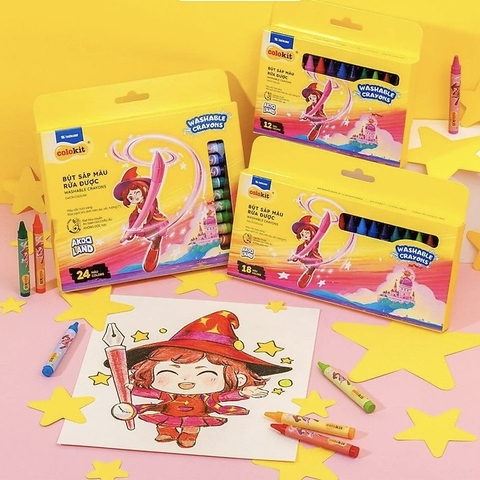 Bút sáp màu rửa được TL Colokit SWCR-C001/AK / SWCR-C002/AK / SWCR-C003/AK
