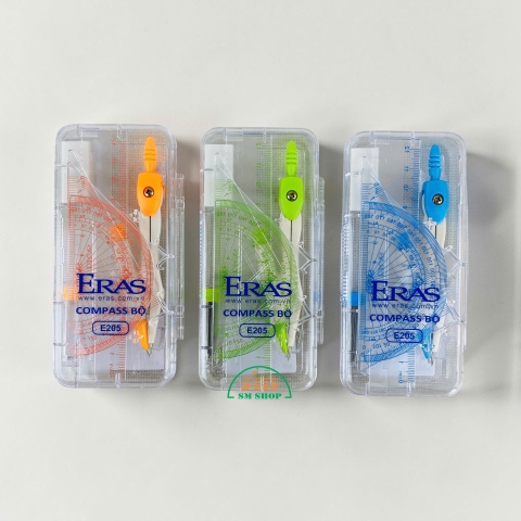 Compa bộ chì bấm Eras E205, Compa chì kim, compass (12)