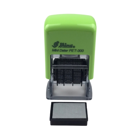 Dấu date tự động - Thẻ mực Shiny PET300 3mm trắng