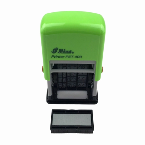 Dấu date tự động - Thẻ mực Shiny PET400 4mm trắng