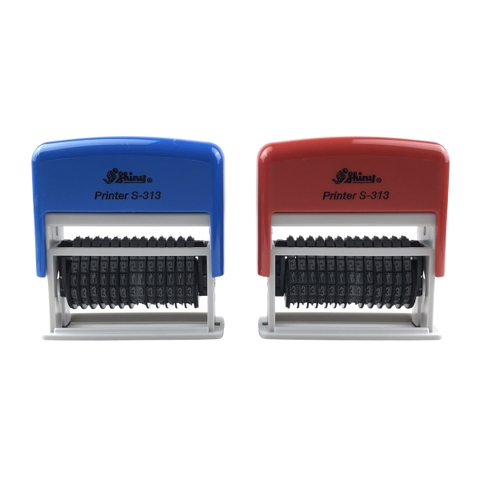 Dấu số xoay - Thẻ mực Shiny S313 13 số 3mm
