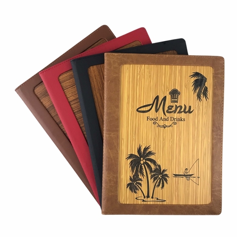 Bìa menu gỗ VĐ 2332/20 20 lá 23x32cm