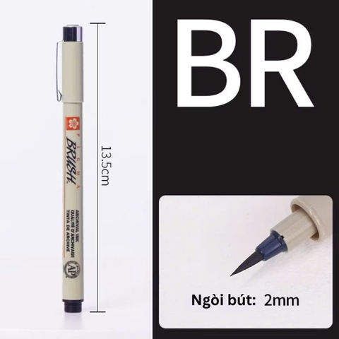 Bút lông Sakura Pigma Brush XSDK-BR, Viết lông (12)