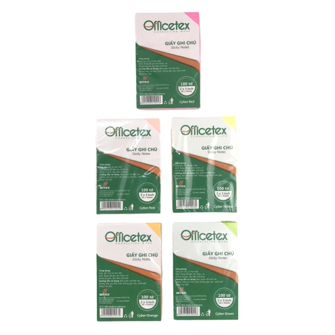Giấy note Officetex OT21-004 3x2inch dạ quang (12)