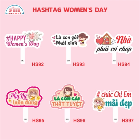 Hashtag cầm tay Women'S Day, Hashtag 8/3, Hashtag 20/10