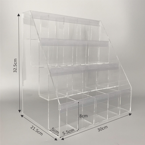 Kệ trưng bày bút mica Enter TBNS05 4 tầng x 5 ngăn 30x21.5x32.5cm đứng