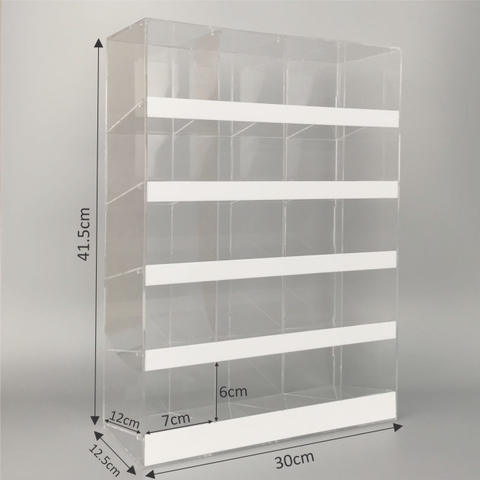 Kệ trưng bày bút mica Enter TBNS06 5 tầng x 4 ngăn 30x12.5x41.5cm ngang