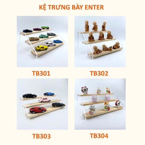 Kệ trưng bày Enter TB301/TB302/TB303/TB304 3 tầng