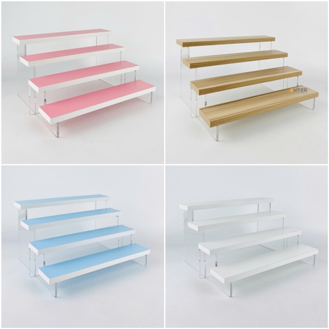 Kệ trưng bày Enter TB413 4 tầng 300x224x163mm, Kệ bậc thang để bàn, Kệ trưng bày nước hoa, mô hình