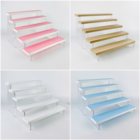 Kệ trưng bày Enter TB513 5 tầng 300x280x203mm, Kệ bậc thang để bàn, Kệ trưng bày nước hoa, mô hình