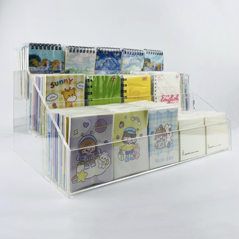 Kệ trưng bày sổ mica Enter TBNS11 3 tầng 400x300x185mm