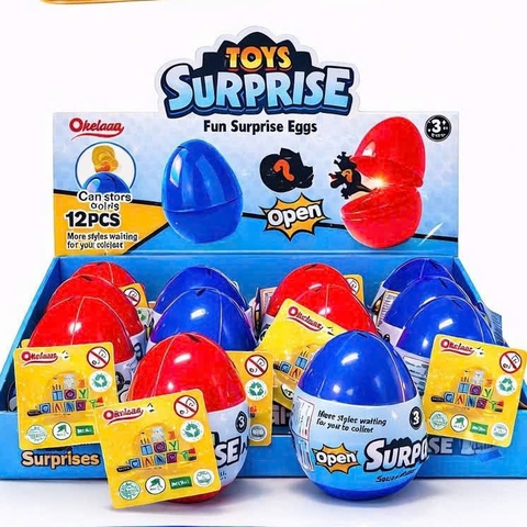 Kẹo nổ + đồ chơi trứng khủng long lắp ráp Okelaaa 2g (12)