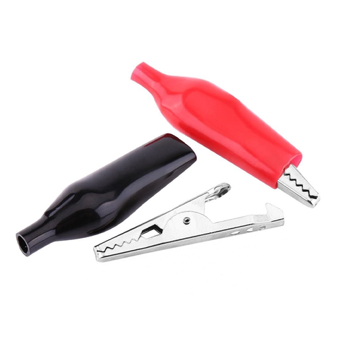 Kẹp cá sấu đỏ đen