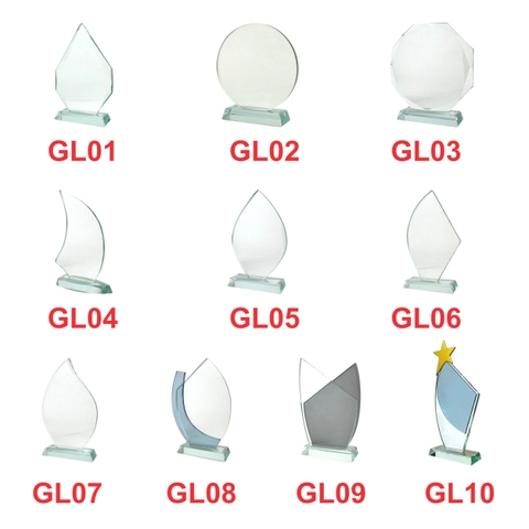 Kỷ niệm chương thủy tinh GL01 / GL02 / GL03 / GL03 / GL04 / GL05 / GL06 / GL07 / GL08 /GL09 / GL10