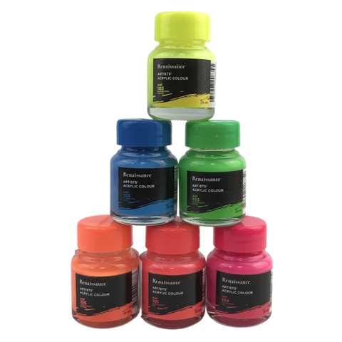 Màu nước Renaissance acrylic Fluo 20ml (12)